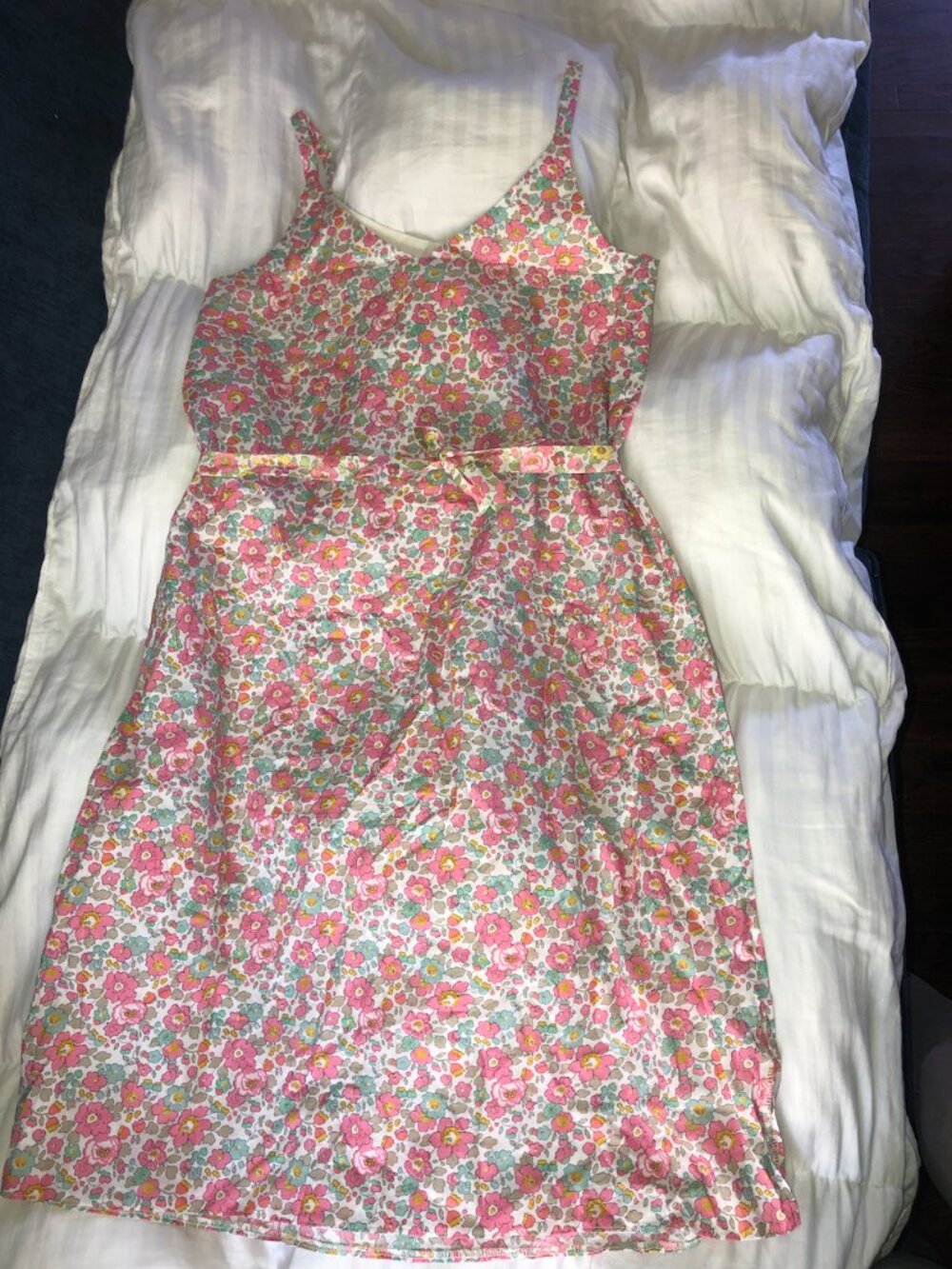 Liberty Betsy Pink Light Tana Lawn sundress (custom) 8-12 UK (baggy 8 UK)